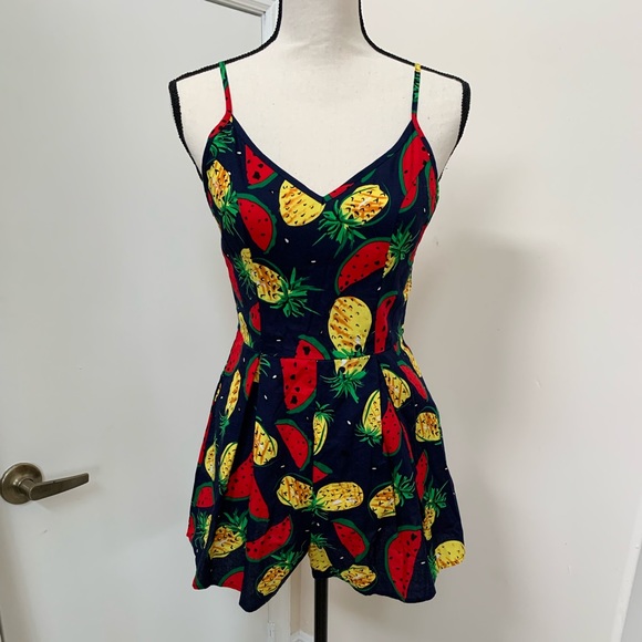 Shein watermelon and pineapple romper!